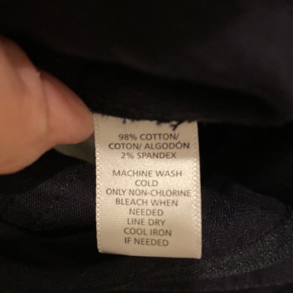 Loft wide leg navy pant. Never worn.  Tag still on - Picture 5 of 5